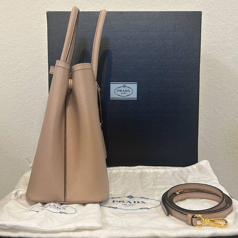 Small Prada Saffiano Double Bag - Picture 7 of 16